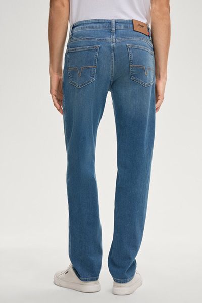 Joop! Jeans Mitch blaue moderne Passform Five-Pocket Baumwollmischung