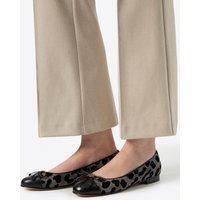 Ballerinas aus Leder mit Leopardenmuster