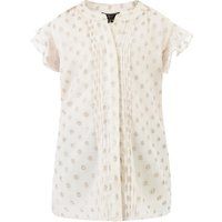 Elegante Mädchenbluse mit Blumenstickerei