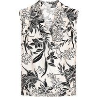 Ärmellose Bluse mit Blumendruck