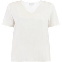 Damen Kurzarm Bluse mit V-Ausschnitt