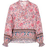 usha Bluse Frauen hellrosa mehrfarbig