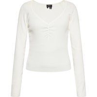 Geripptes Langarm Strickoberteil