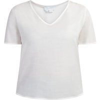 usha Blusenshirt Damen Wollweiß