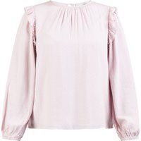 Rüschenbluse mit langen Ärmeln