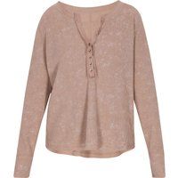 Damen Langarmshirt mit Knopfleiste