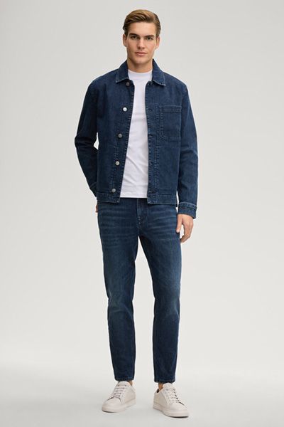 Joop! Lambert Jeans in Marineblauem Stretch-Denim-Baumwolle