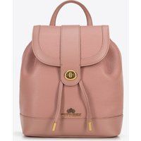 Eleganter Leder Rucksack mit Kordelzug