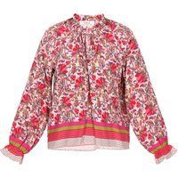 usha Bluse Frauen rot mehrfarbig