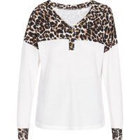 Langarmshirt mit Leopardenmuster