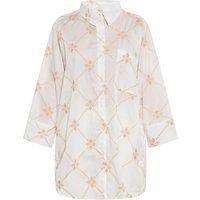 Bestickte Bluse im Bohème-Stil mit Quasten