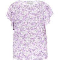 FELIPA Bluse Frauen lila weiß