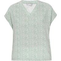 FELIPA Bluse Frauen türkis weiß