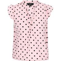 Gestuftes Neckholder-Kleid mit Polka Dots