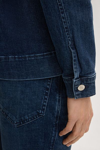 Marc O'Polo Jeans Overshirt Jacke in Navy Stretch Baumwolle