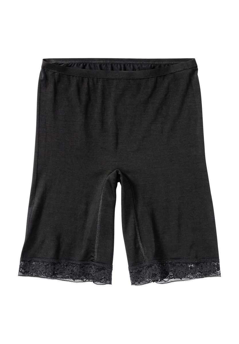 Damen Warme Wollmischung Hose mit Spitze