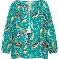 Bluse mit Paisleymuster und Bindeband