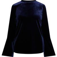 usha Samtshirt Damen Marine