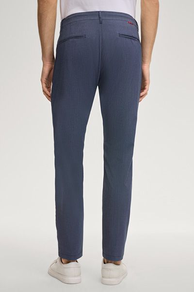 Joop Jeans Maxton Chino Marineblaue Hose Kordelzug Taille Viskosemischung