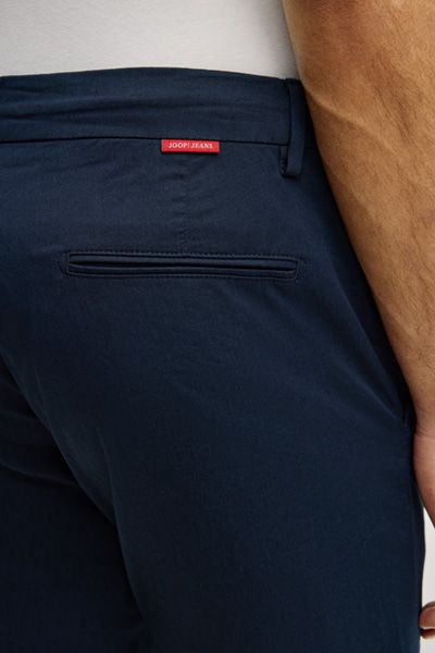 Joop Jeans Maxton Chino Marineblaue Hose Kordelzug Taille Viskosemischung