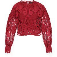 Faina Bluse Frauen Weinrot