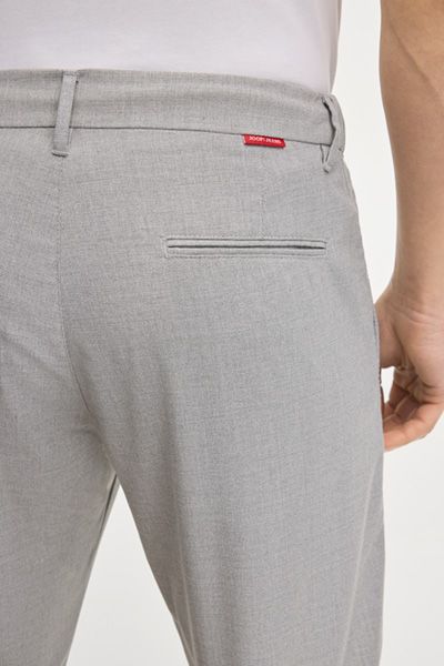 Joop! Jeans Maxton graue Chino-Hose mit Kordelzug Stretch-Viskosemischung