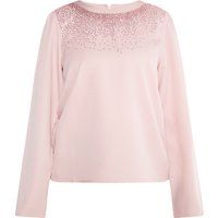 Elegante Bluse mit Schmuckhals