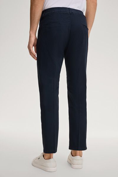 JOOP! Jeans Lead Chino Marineblaue Bundfaltenhose aus Baumwollmischung