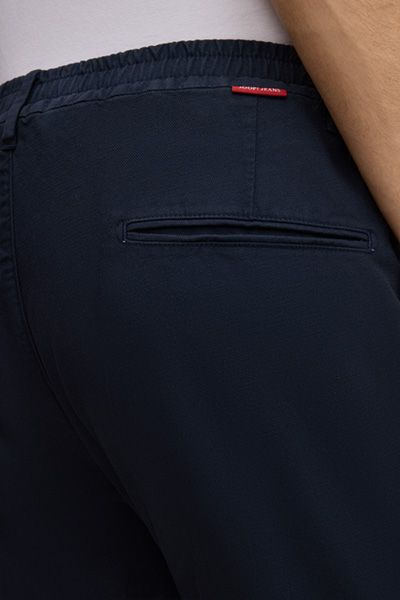 JOOP! Jeans Lead Chino Marineblaue Bundfaltenhose aus Baumwollmischung