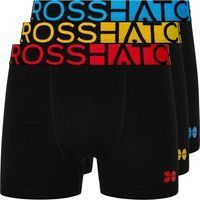 Schwarze Stretch-Baumwoll-Boxershorts 3er-Pack