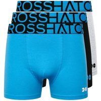 Crosshatch - "Dumas" Boxershorts für Herren (3er-Pack) (Malibu-Blau)