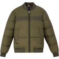 Olivgrüne Puffer Bomberjacke