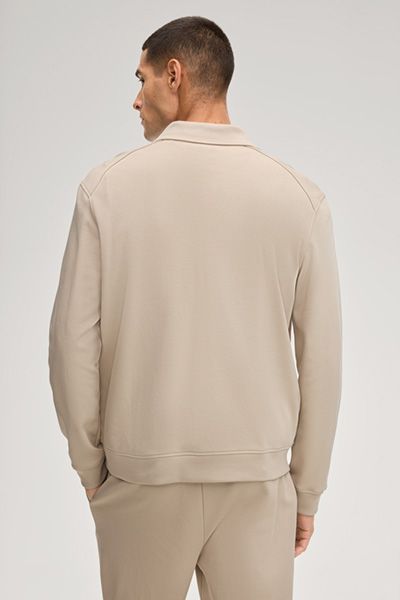 Tailson Sandfarbene Sweatjacke mit Reißverschluss und Taschen