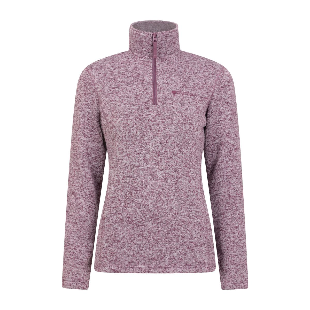 Mountain Warehouse - "Idris" Fleece-Oberteil mit halbem Reißverschluss für Damen (Burgunderrot)