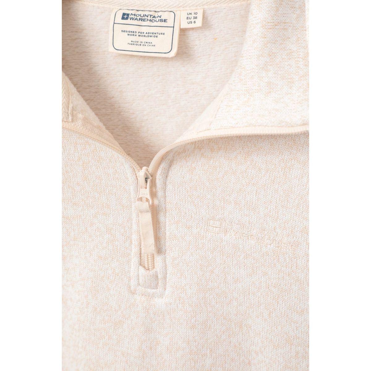 Fleece-Oberteil mit halbem Reißverschluss