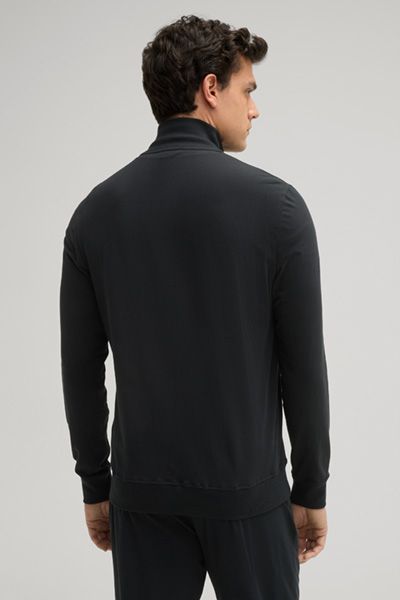 Joop! Herren Sweatjacke mit Reißverschluss aus schwarzem Baumwollmischgewebe