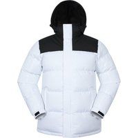Mountain Warehouse - "Snow" Steppjacke für Herren (Schwarz/Weiß)