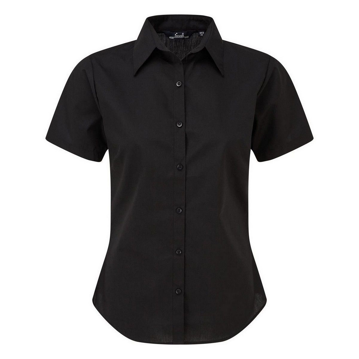 Klassische Kurzarm-Popeline-Bluse