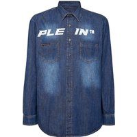 Jeanshemd mit Stone-Washed-Effekt