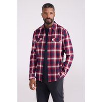 Herren Langarm Flanellhemd