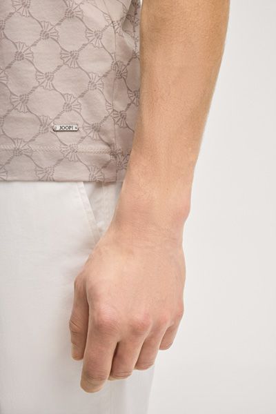 Joop! Cornflower Davison Beige T-Shirt Grafikdruck Rundhalsausschnitt Baumwolle