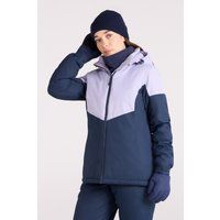 Farbblock Ski Jacke mit Kapuze