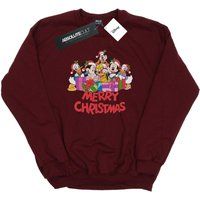 Burgunderrotes Disney Mickey Weihnachts-Sweatshirt