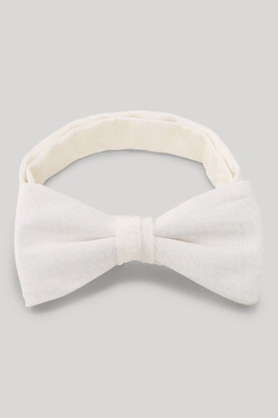 JOOP! Off-White Fliege mit Kornblumenmuster, vorgebunden, Hakenverschluss