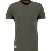 Klassisches Uni-T-Shirt mit Rundhalsausschnitt