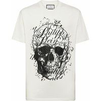T-Shirt mit Totenkopf-Grafikdruck aus Baumwolle