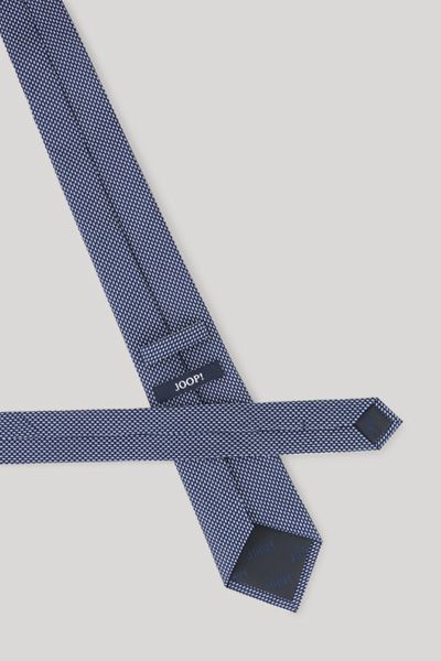 Joop! Marineblaue Seidenkrawatte mit Mikro-Punktmuster
