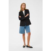 Taillierter Ein-Knopf-Blazer mit Pattentaschen