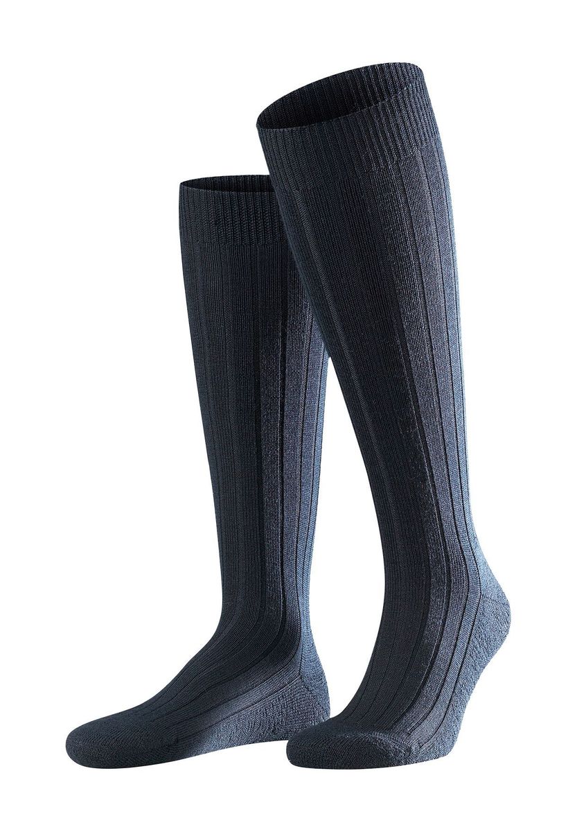 Gerippte Kniestrümpfe aus Merinowolle für Herren
