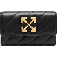 Off-White - "Jackhammer" Kartenhalter, Leder (Schwarz)